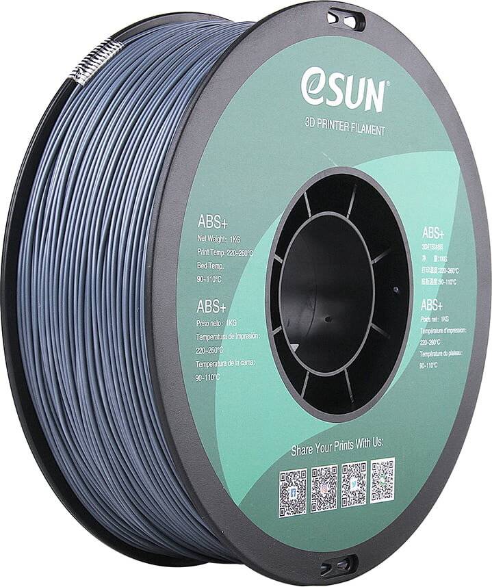 Esun Grau - 1 kg - vakuumversiegelter Beutel - ABS+ filament (3D) - Grau-4