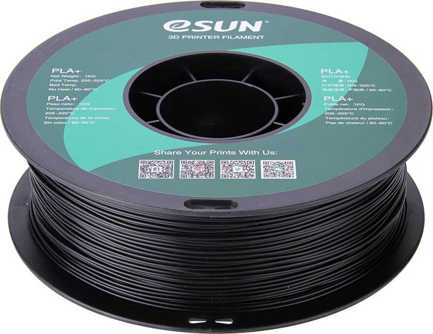Esun Schwarz - 1 kg - PLA+ Filament (3D)-0