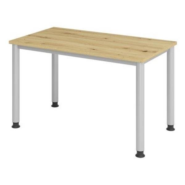 Hammerbacher Schreibtisch Homeoffice Mini, 120 x 67,2 cm, verstellbar von 68,5 bis 81 cm, asteiche