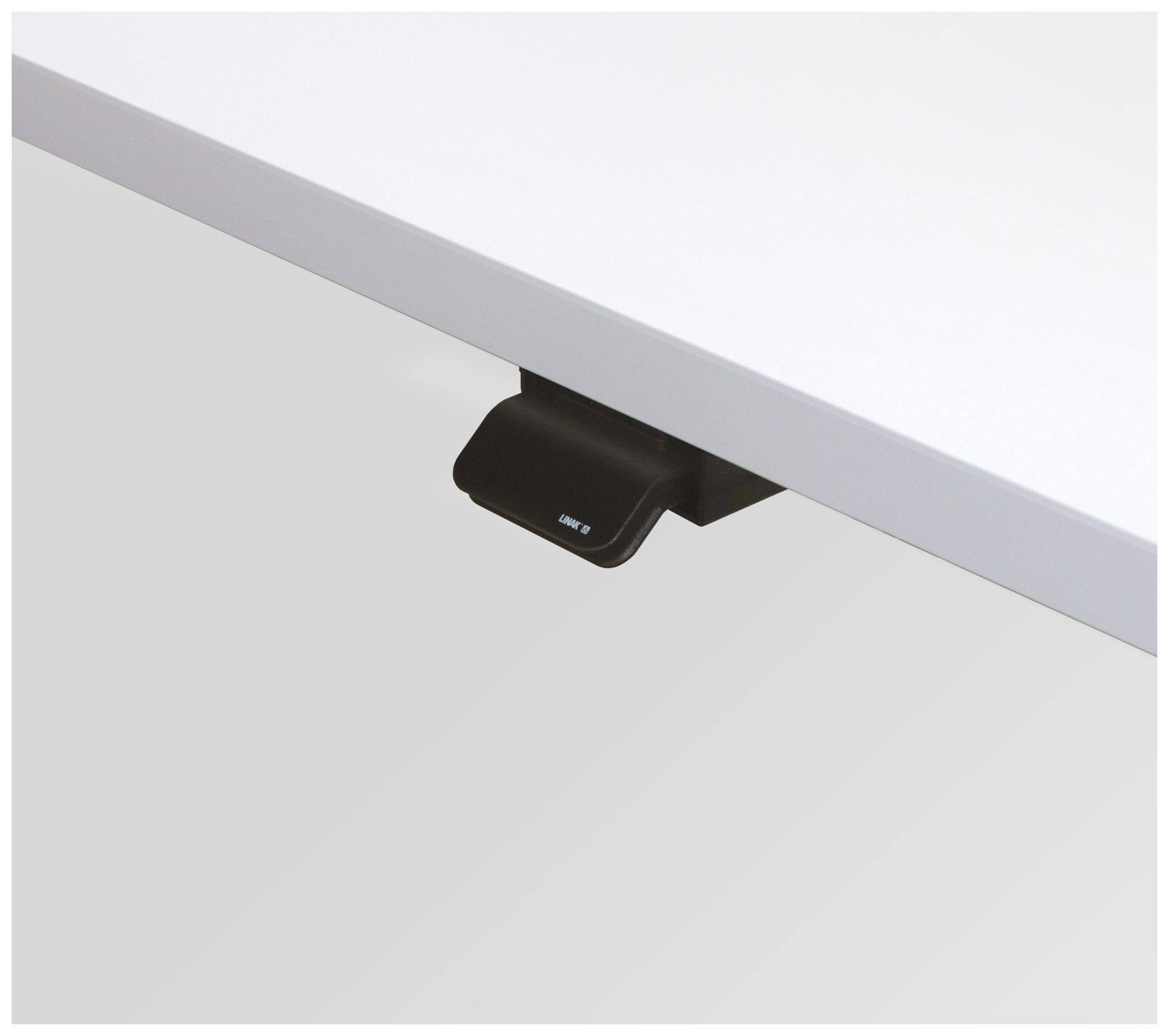 Hammerbacher Sitz-Steh-Tisch Katrin, 180 x 80 cm, Tast-Schalter, verstellbar bis 120 cm, grau-2