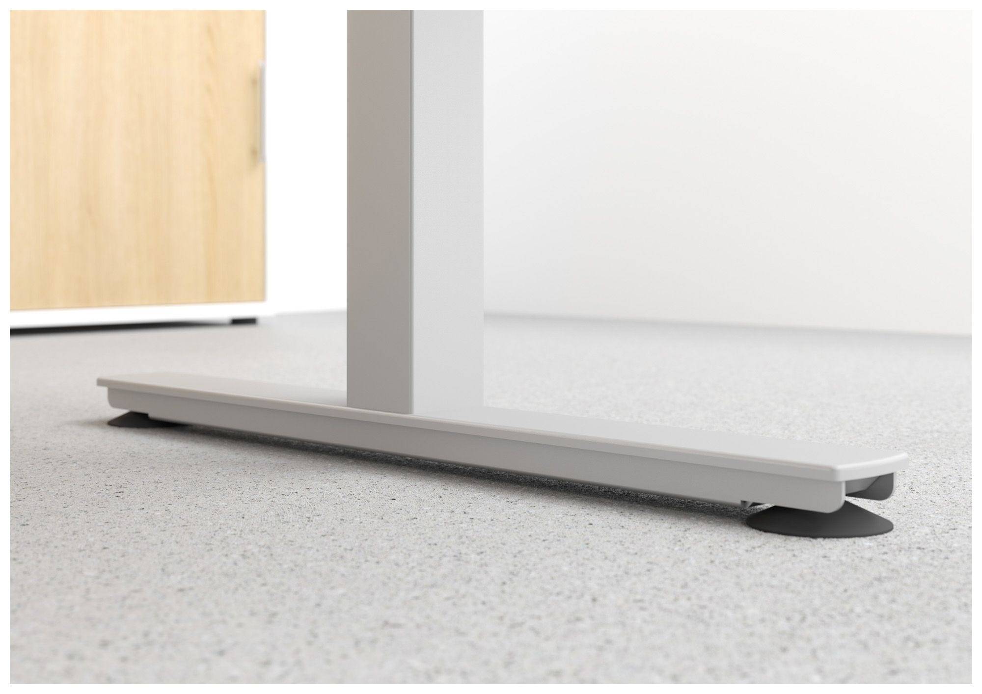 Hammerbacher Sitz-Steh-Tisch Katrin, 180 x 80 cm, Tast-Schalter, verstellbar bis 120 cm, grau-3