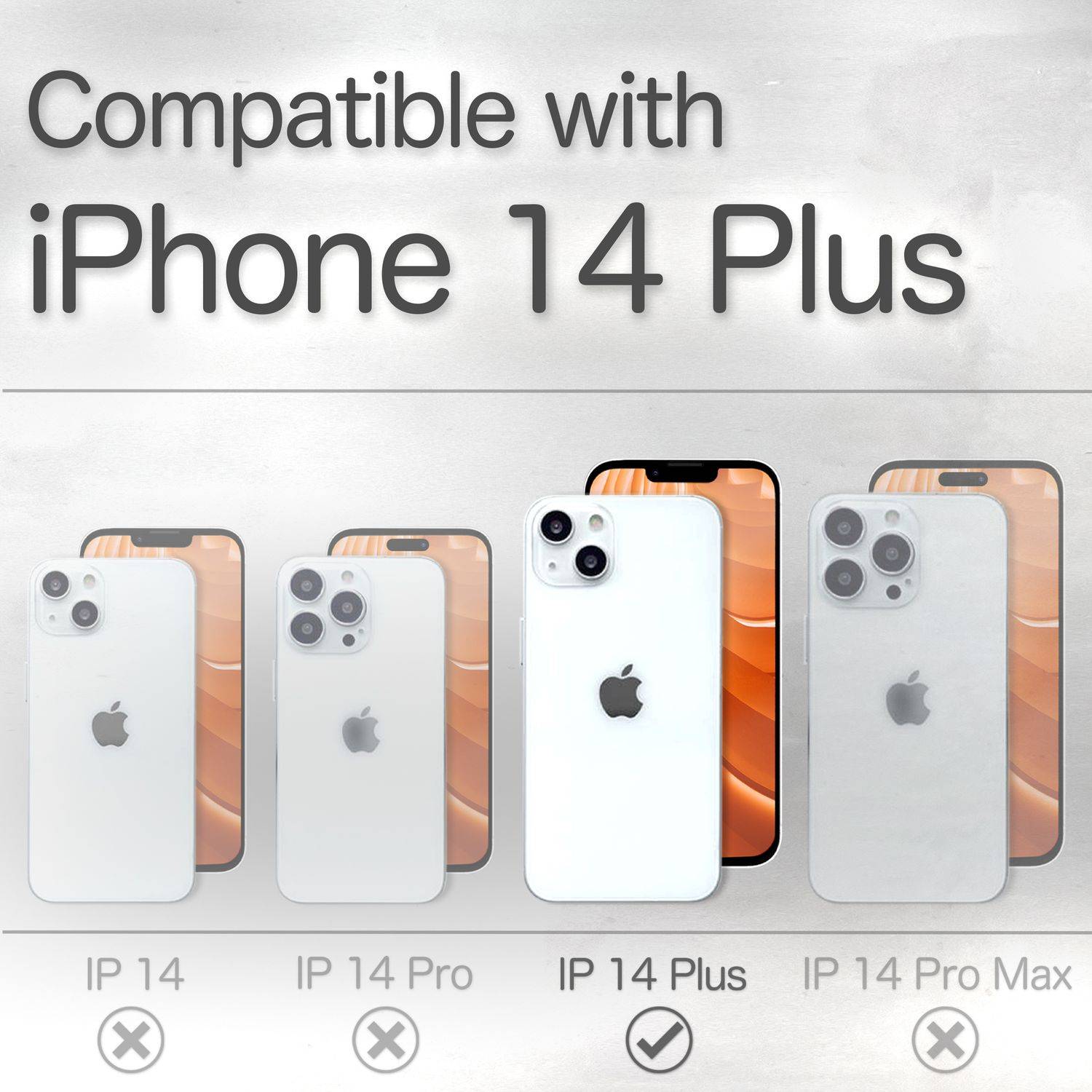 Echt Leder Hülle für iPhone 14 Plus, RFID Schutz Flipcase Klapphülle Schutzhülle Schwarz-3