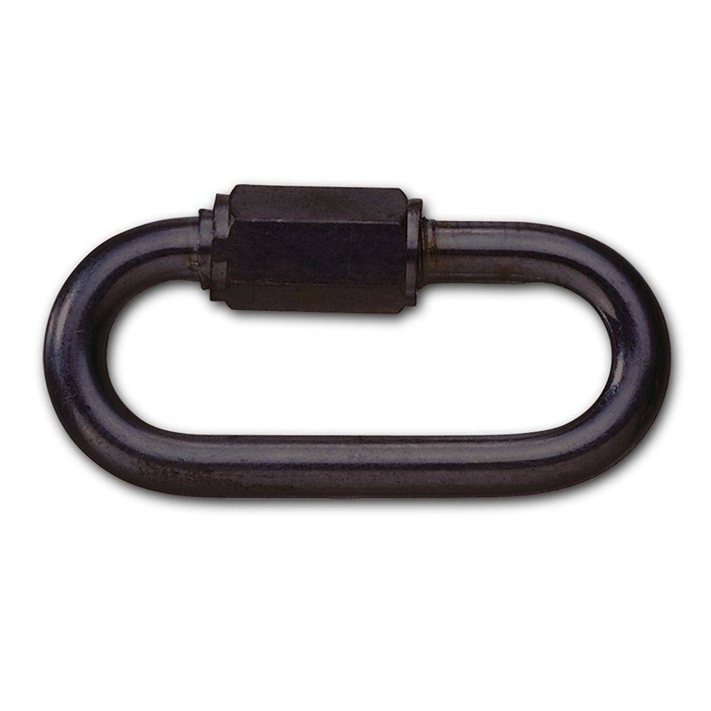 Schraubkettenglied, Stahl verzinkt, Ø 6 mm, schwarz-0