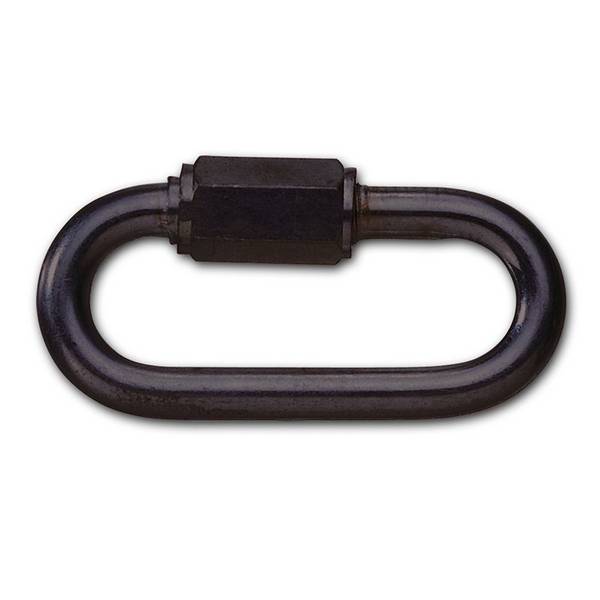 Schraubkettenglied, Stahl verzinkt, Ø 6 mm, schwarz