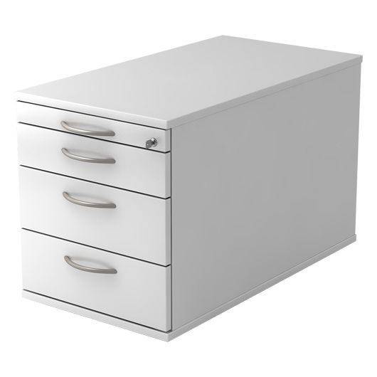 Hammerbacher Rollcontainer Comfortline mit 4 Schüben, 42,8 x 80 x 51,2 cm, weiß-0