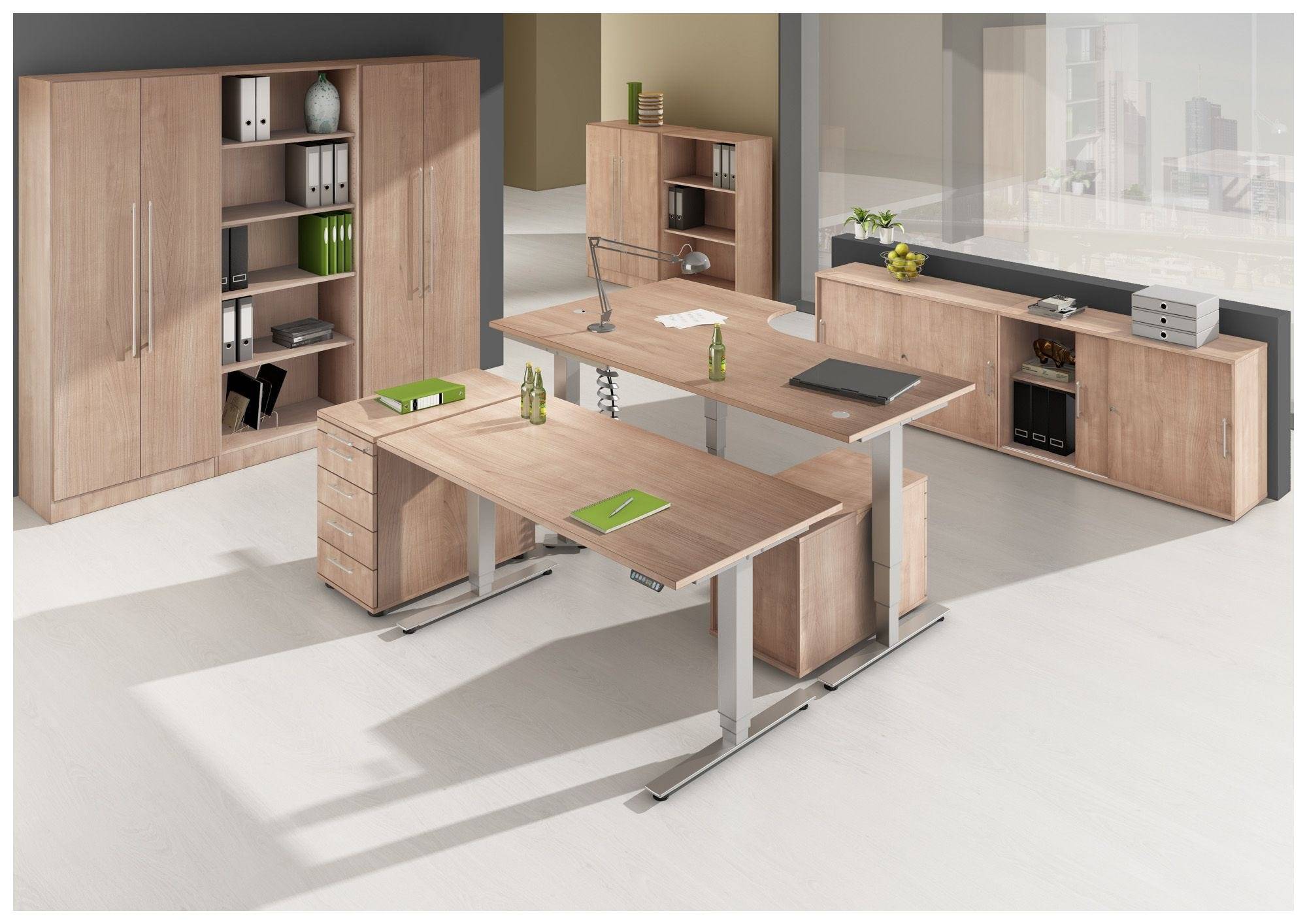 Hammerbacher Standcontainer Highline, 5 Schübe, 42,8 x 80 x 72 cm, nussbaum-4