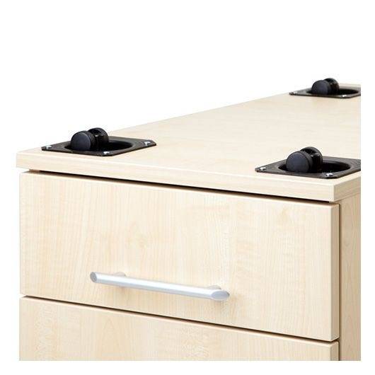 Hammerbacher Rollcontainer Comfortline mit 4 Schüben, 42,8 x 80 x 51,2 cm, ahorn-4