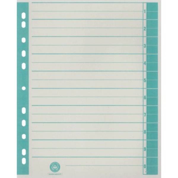 Trennblatt RC Karton A4 ch/gn 100 St. 9541101100