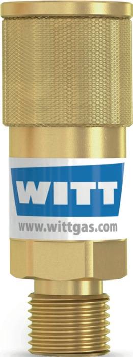 Schlauchkupplung SK 100-1,SK 100-2 Brenngas G 3/8Zoll LH AGS Körper WITT-0