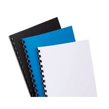 Einbanddeckel LeatherGrain DIN A4 blau 100 St./Pack. - Artikel: 125052050-2