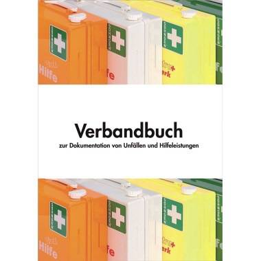Verbandbuch, zur vorschriftsmäßigen Registrierung von Betriebsunfällen, kartoniert, DIN A4