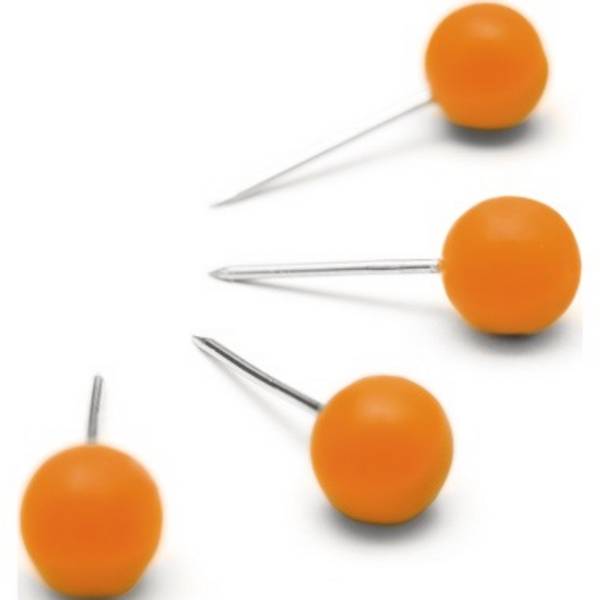 Pinnwandnadel orange 100 St./Pack. - Artikel: 154041520