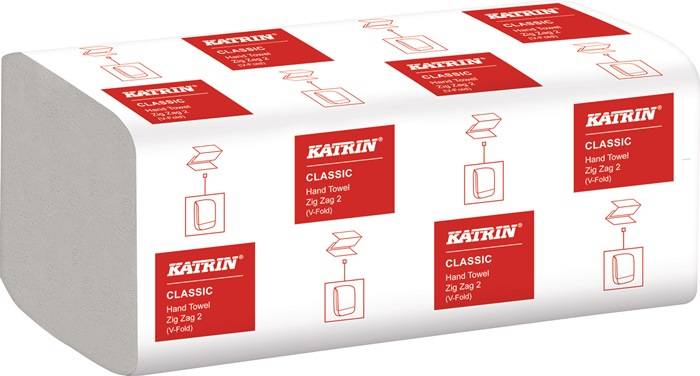 Falthandtuch Katrin Classic ZZ 2 L.ca.230 mmxB.ca.244mm weiß 2-lag.ZickZack ELOS-0