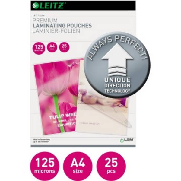 Laminierfolie UDT DIN A4 125mic 25 St./Pack. - Artikel: 131000200