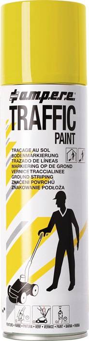 Bodenmarkierspray TRAFFIC PAINT 500ml gelb AMPERE-0