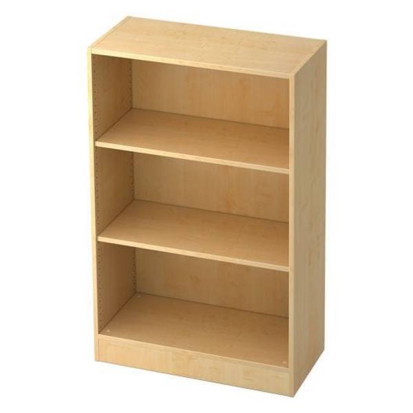 Hammerbacher Büroregal Highline, 3 Ordnerhöhen, 80 x 40 x 127 cm, ahorn