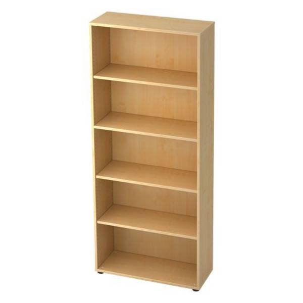 Hammerbacher Büroregal Comfortline, 5 Ordnerhöhen, 80 x 33 x 188 cm, ahorn