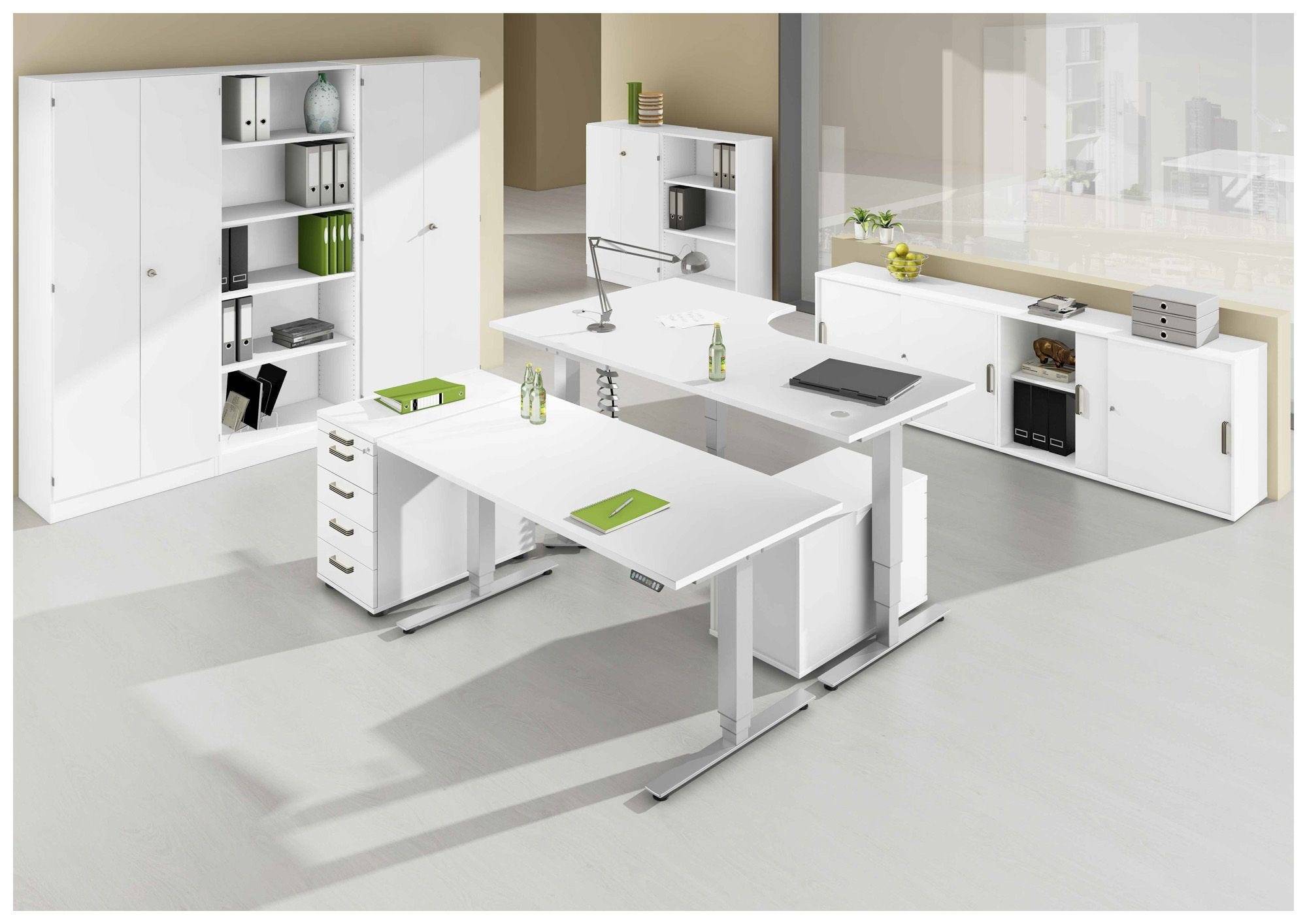 Hammerbacher Büroregal Securoline, 3 OH, 80 x 40 x 127 cm, weiß-3