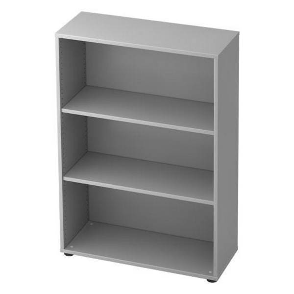 Hammerbacher Büroregal Comfortline, 3 Ordnerhöhen, 80 x 33 x 114,4 cm, grau