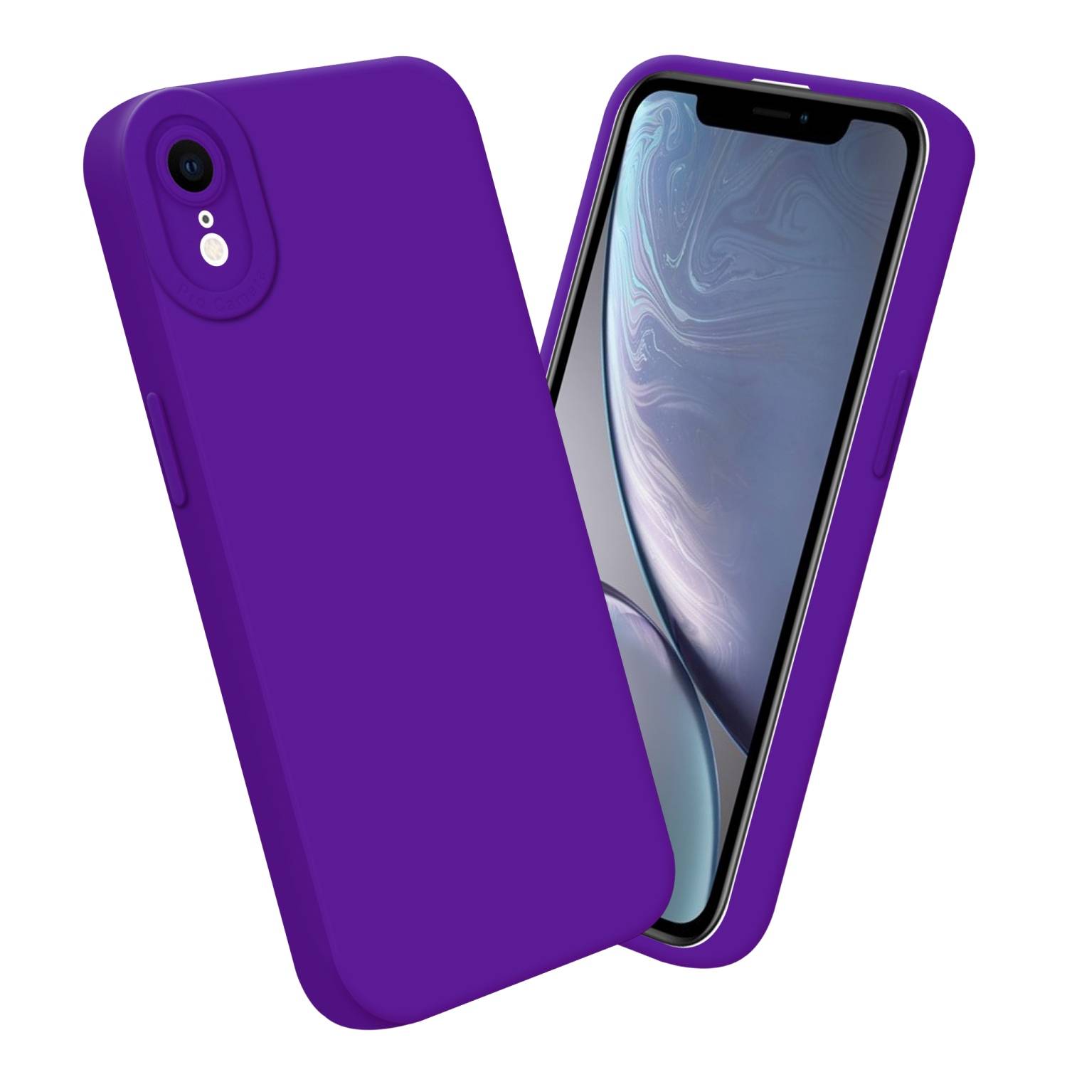 Cadorabo Hülle für Apple iPhone XR Schutz Hülle in Lila TPU Silikon Etui Case Handyhülle-2