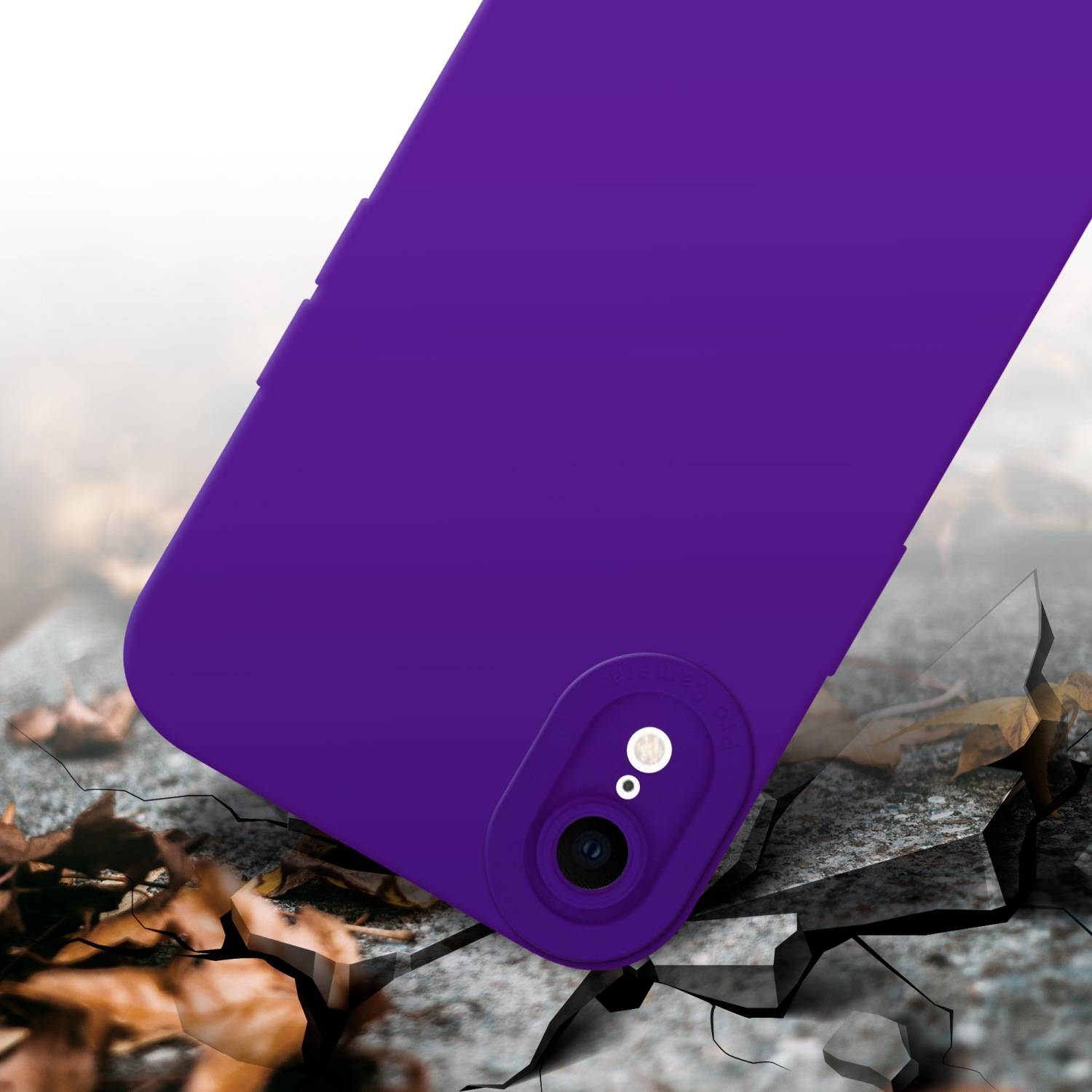 Cadorabo Hülle für Apple iPhone XR Schutz Hülle in Lila TPU Silikon Etui Case Handyhülle-3