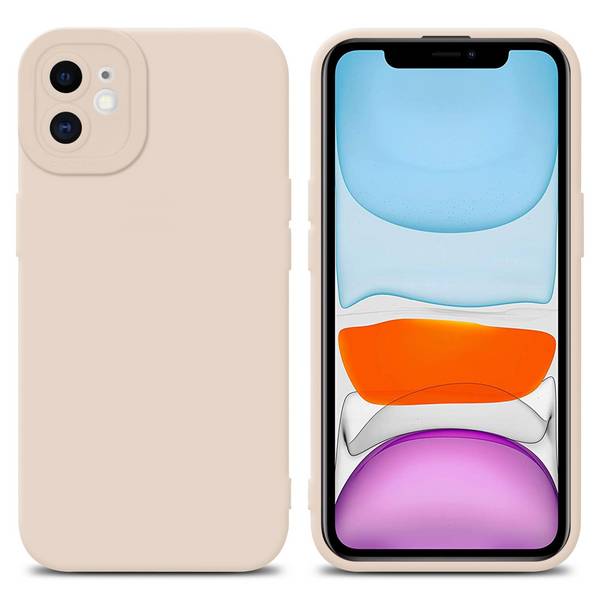 Cadorabo Hülle für Apple iPhone 11 Schutz Hülle in Rosa TPU Silikon Etui Case Handyhülle