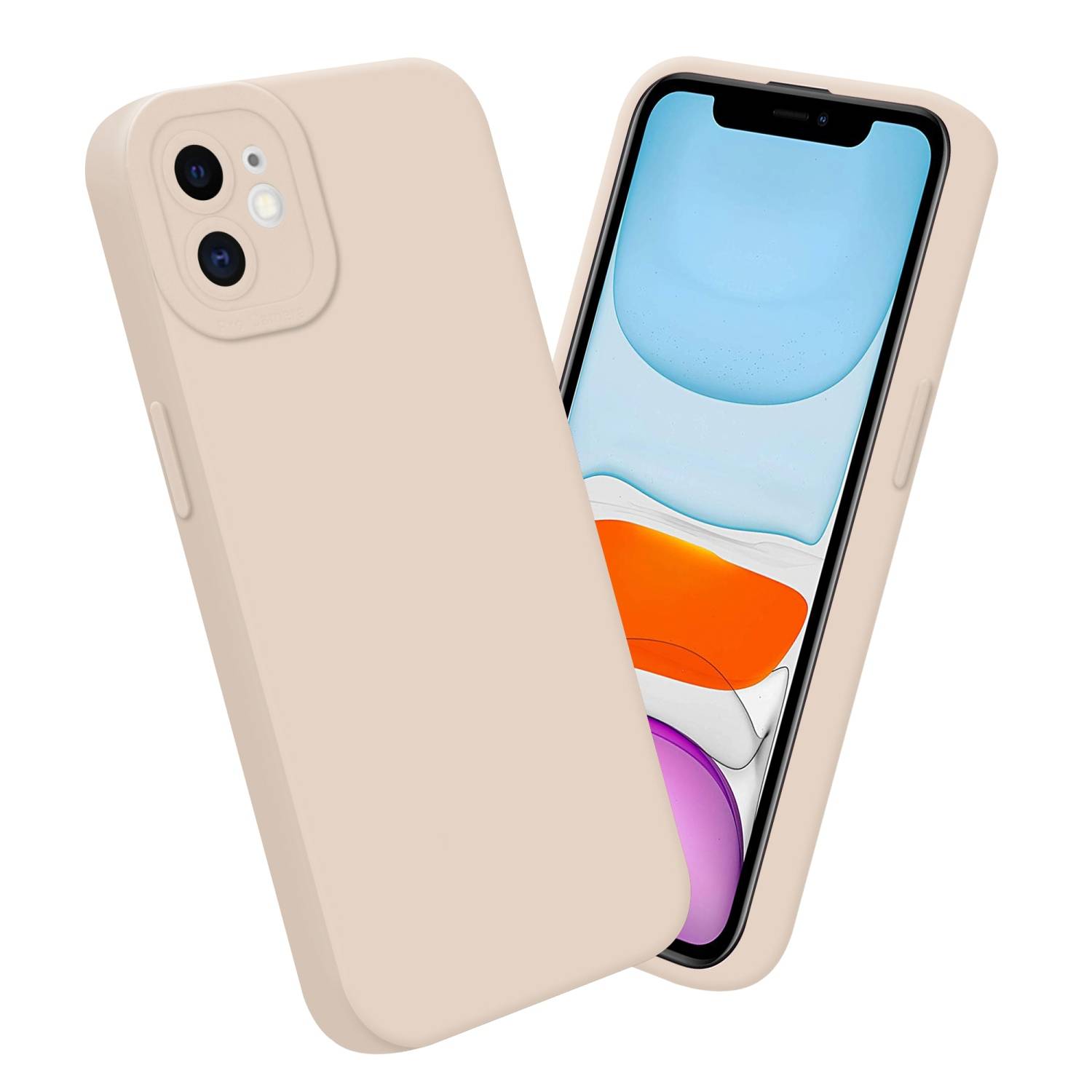 Cadorabo Hülle für Apple iPhone 11 Schutz Hülle in Rosa TPU Silikon Etui Case Handyhülle-3