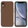 Cadorabo Hülle für Apple iPhone XR Schutz Hülle in Braun TPU Silikon Etui Case Handyhülle