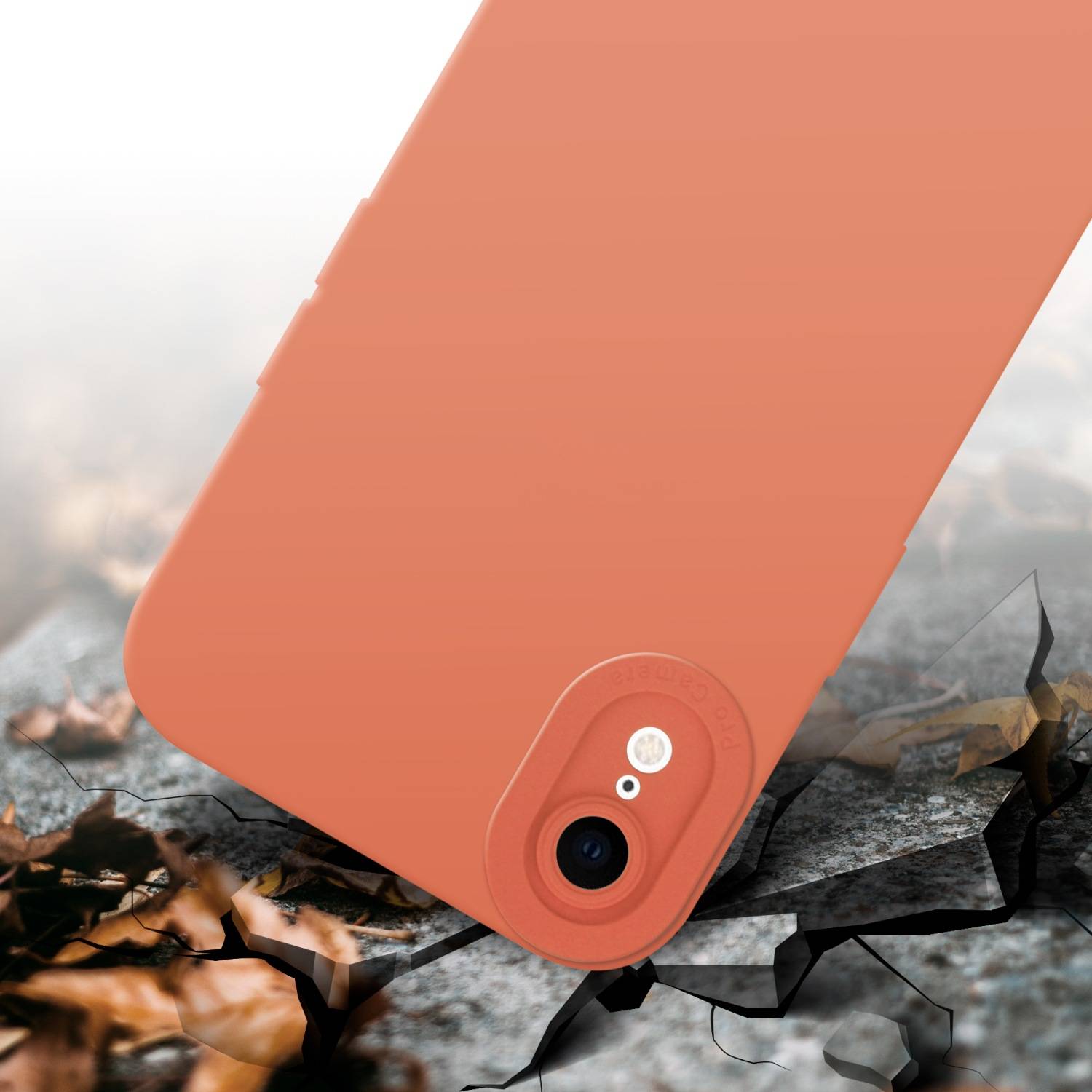 Cadorabo Hülle für Apple iPhone XR Schutz Hülle in Orange TPU Silikon Etui Case Handyhülle-3