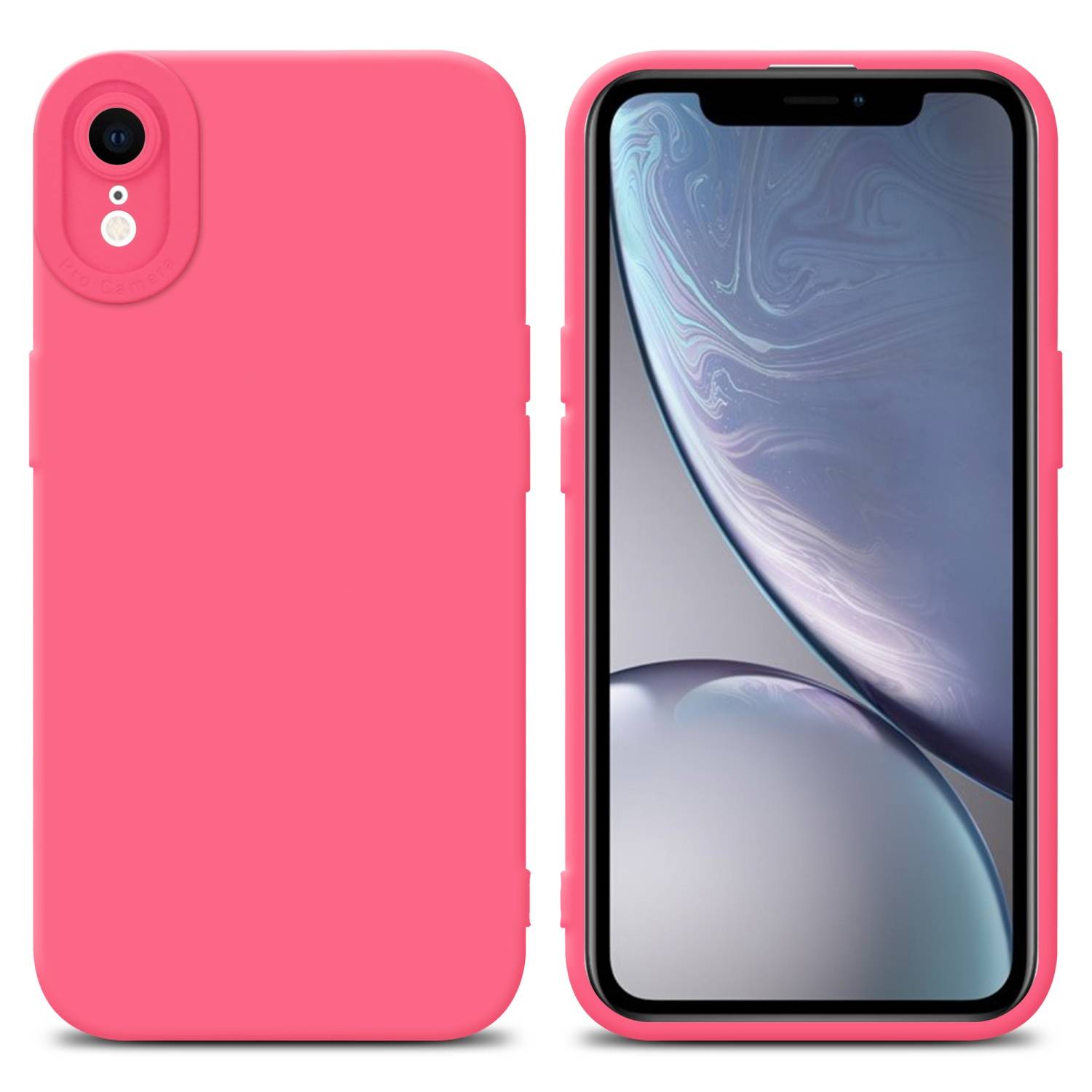 Cadorabo Hülle für Apple iPhone XR Schutz Hülle in Rot TPU Silikon Etui Case Handyhülle-0