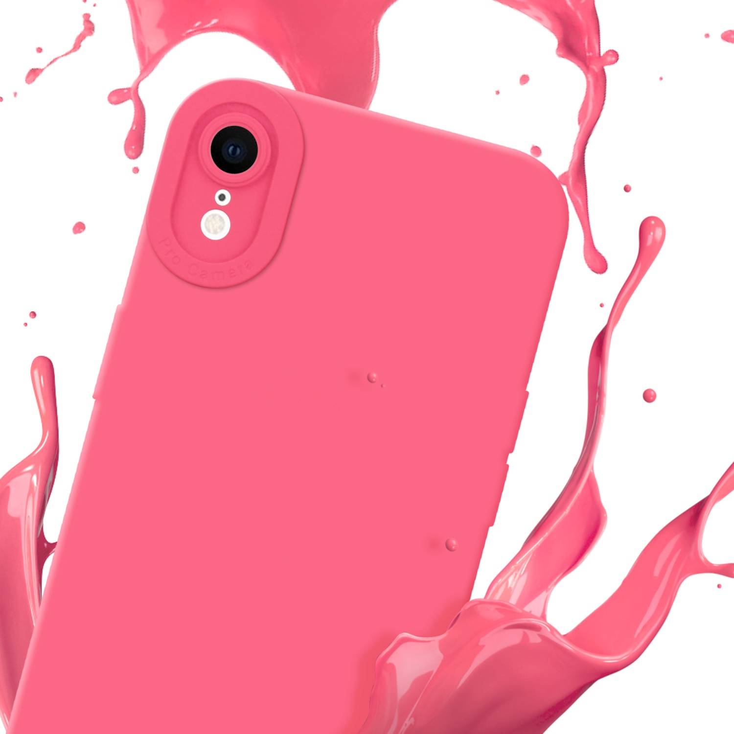 Cadorabo Hülle für Apple iPhone XR Schutz Hülle in Rot TPU Silikon Etui Case Handyhülle-1