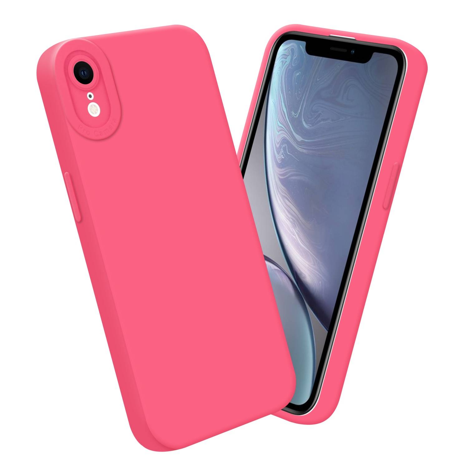 Cadorabo Hülle für Apple iPhone XR Schutz Hülle in Rot TPU Silikon Etui Case Handyhülle-2