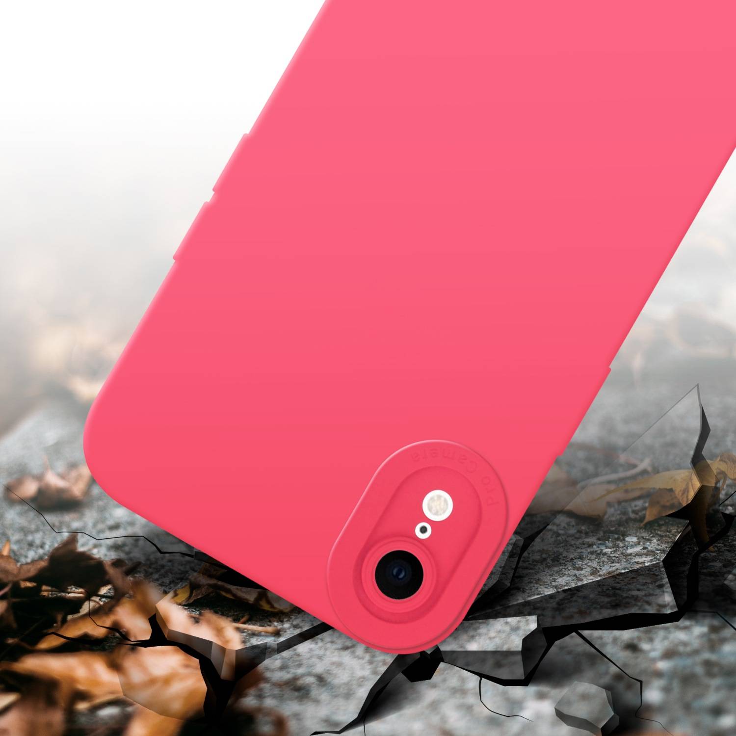 Cadorabo Hülle für Apple iPhone XR Schutz Hülle in Rot TPU Silikon Etui Case Handyhülle-3
