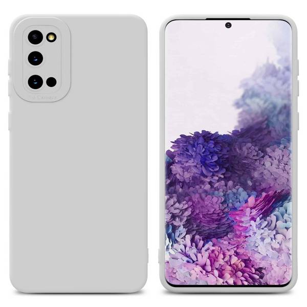 Cadorabo Hülle für Samsung Galaxy S20 Schutz Hülle in Weiß TPU Silikon Etui Case Handyhülle