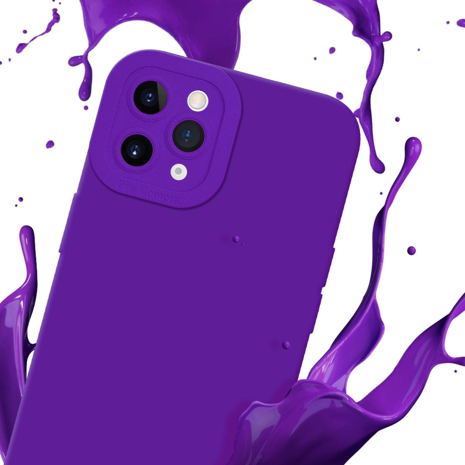 Cadorabo Hülle für Apple iPhone 11 PRO MAX Schutz Hülle in Lila TPU Silikon Etui Case Handyhülle-2