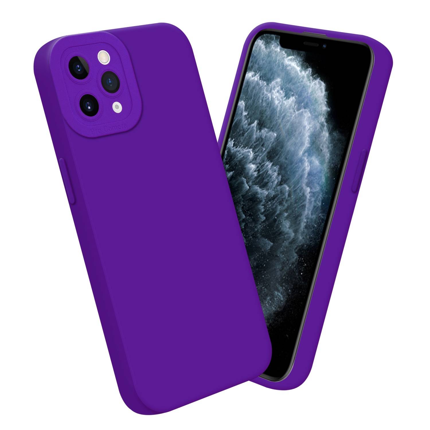 Cadorabo Hülle für Apple iPhone 11 PRO MAX Schutz Hülle in Lila TPU Silikon Etui Case Handyhülle-3