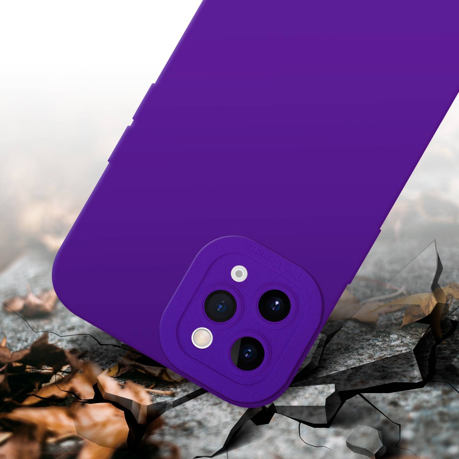 Cadorabo Hülle für Apple iPhone 11 PRO MAX Schutz Hülle in Lila TPU Silikon Etui Case Handyhülle-4