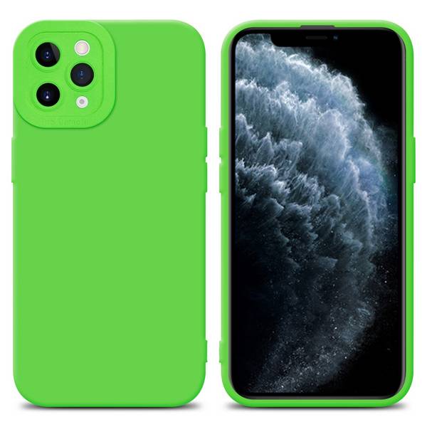 Cadorabo Hülle für Apple iPhone 11 PRO MAX Schutz Hülle in Grün TPU Silikon Etui Case Handyhülle