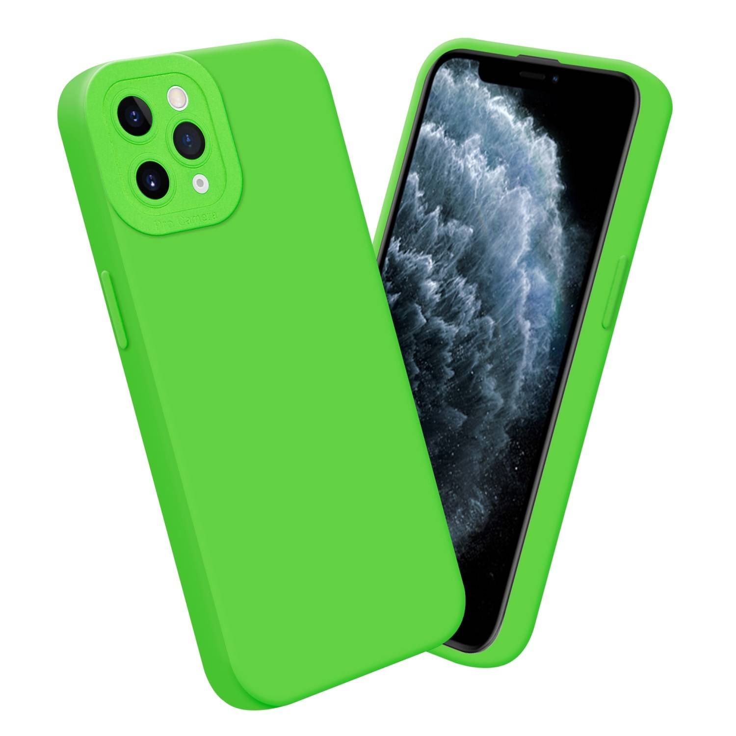 Cadorabo Hülle für Apple iPhone 11 PRO MAX Schutz Hülle in Grün TPU Silikon Etui Case Handyhülle-3