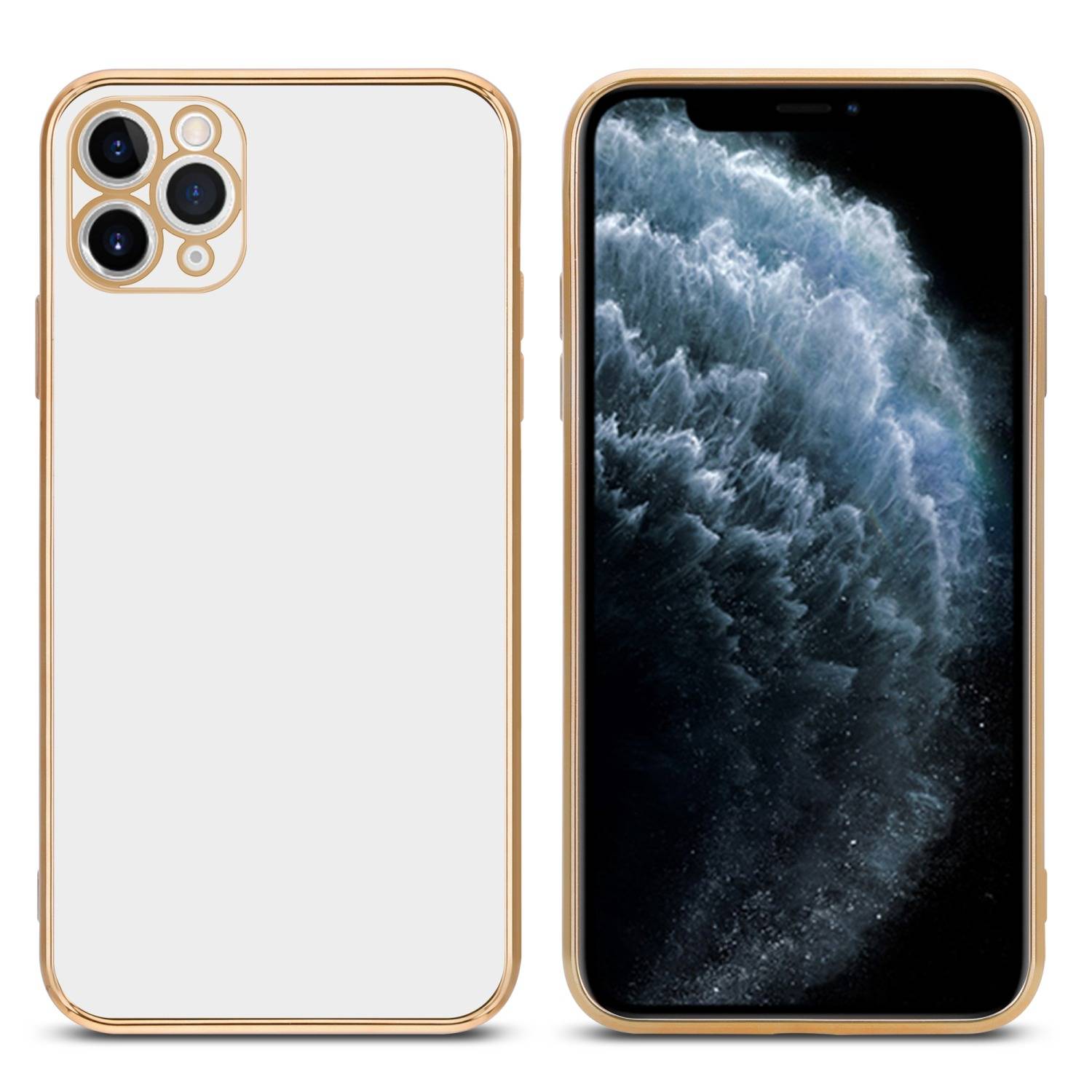 Cadorabo Schutzhülle für Apple iPhone 11 PRO MAX Hülle in Weiß Handyhülle TPU Silikon Kameraschutz Etui Case-2
