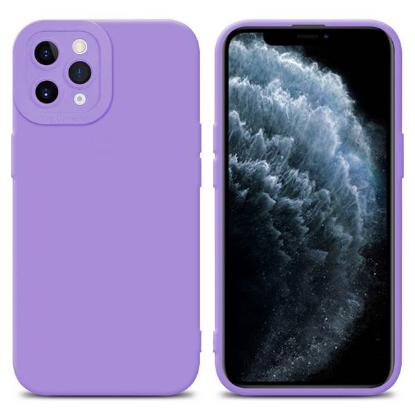 Cadorabo Hülle für Apple iPhone 11 PRO MAX Schutz Hülle in Lila TPU Silikon Etui Case Handyhülle