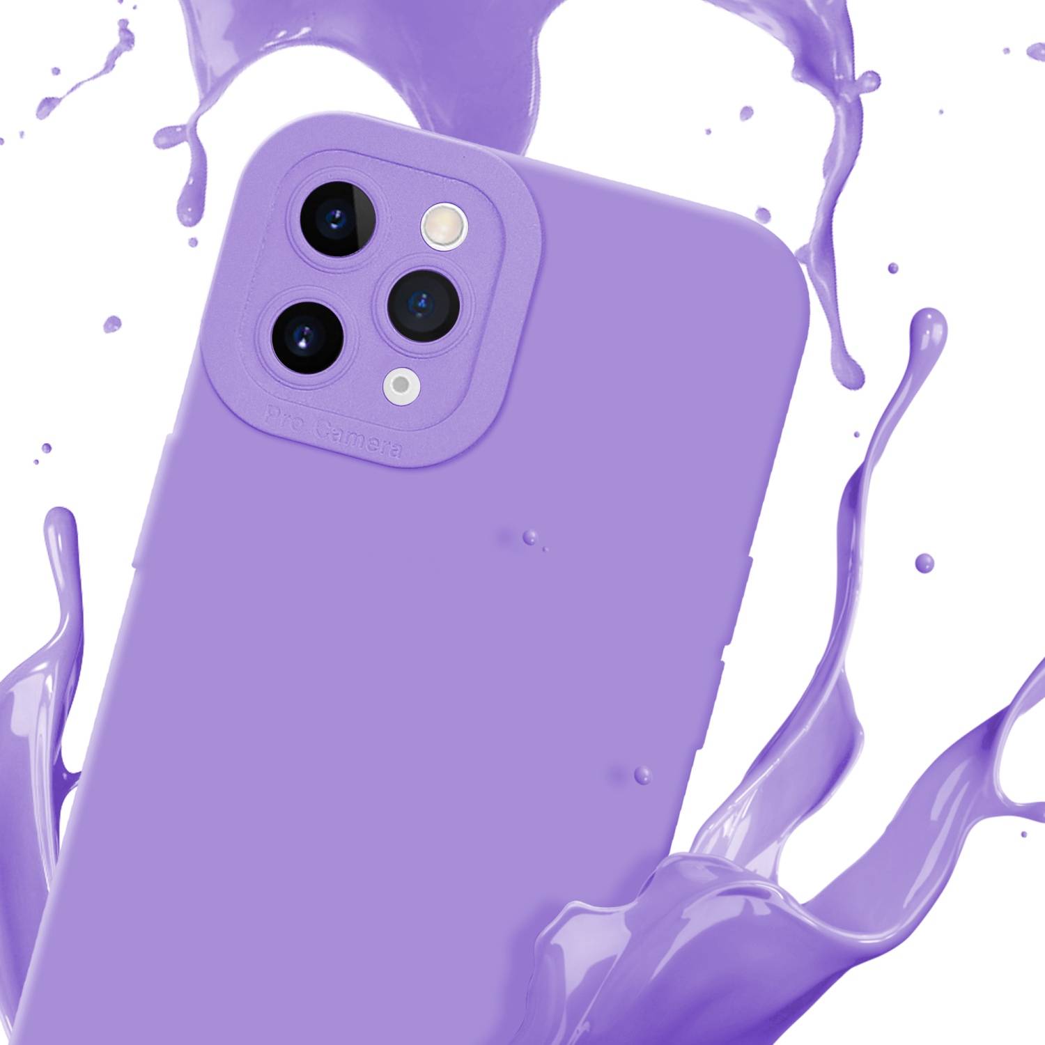 Cadorabo Hülle für Apple iPhone 11 PRO MAX Schutz Hülle in Lila TPU Silikon Etui Case Handyhülle-2