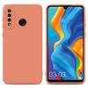 Cadorabo Hülle für Huawei P30 LITE Schutz Hülle in Orange TPU Silikon Etui Case Handyhülle