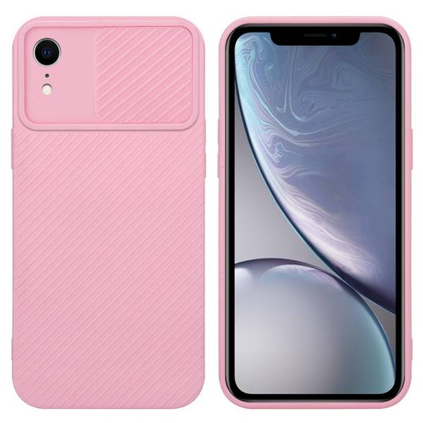 Cadorabo Hülle für Apple iPhone XR Schutz Hülle in Rosa Handyhülle TPU Etui Case Cover Kameraschutz