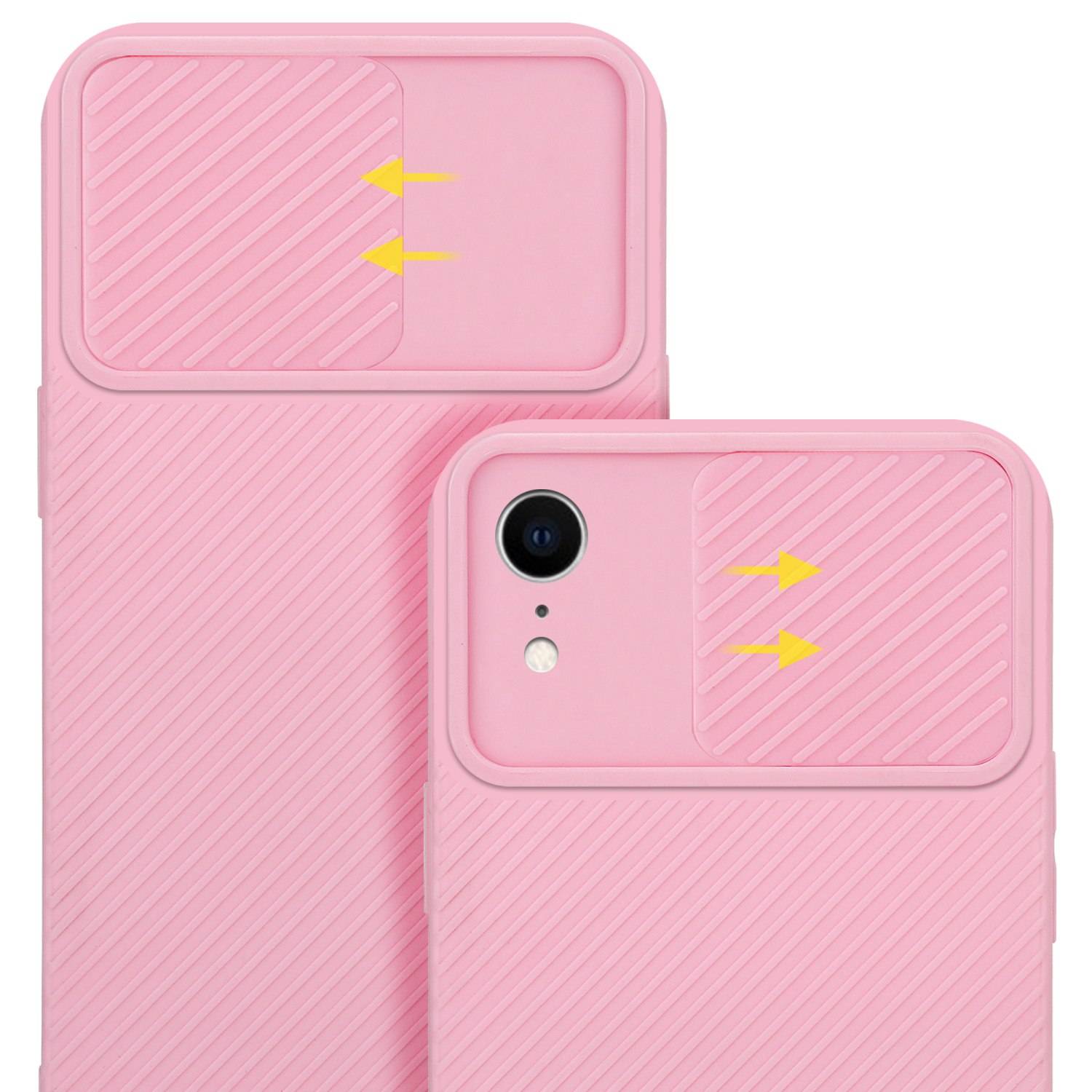 Cadorabo Hülle für Apple iPhone XR Schutz Hülle in Rosa Handyhülle TPU Etui Case Cover Kameraschutz-2