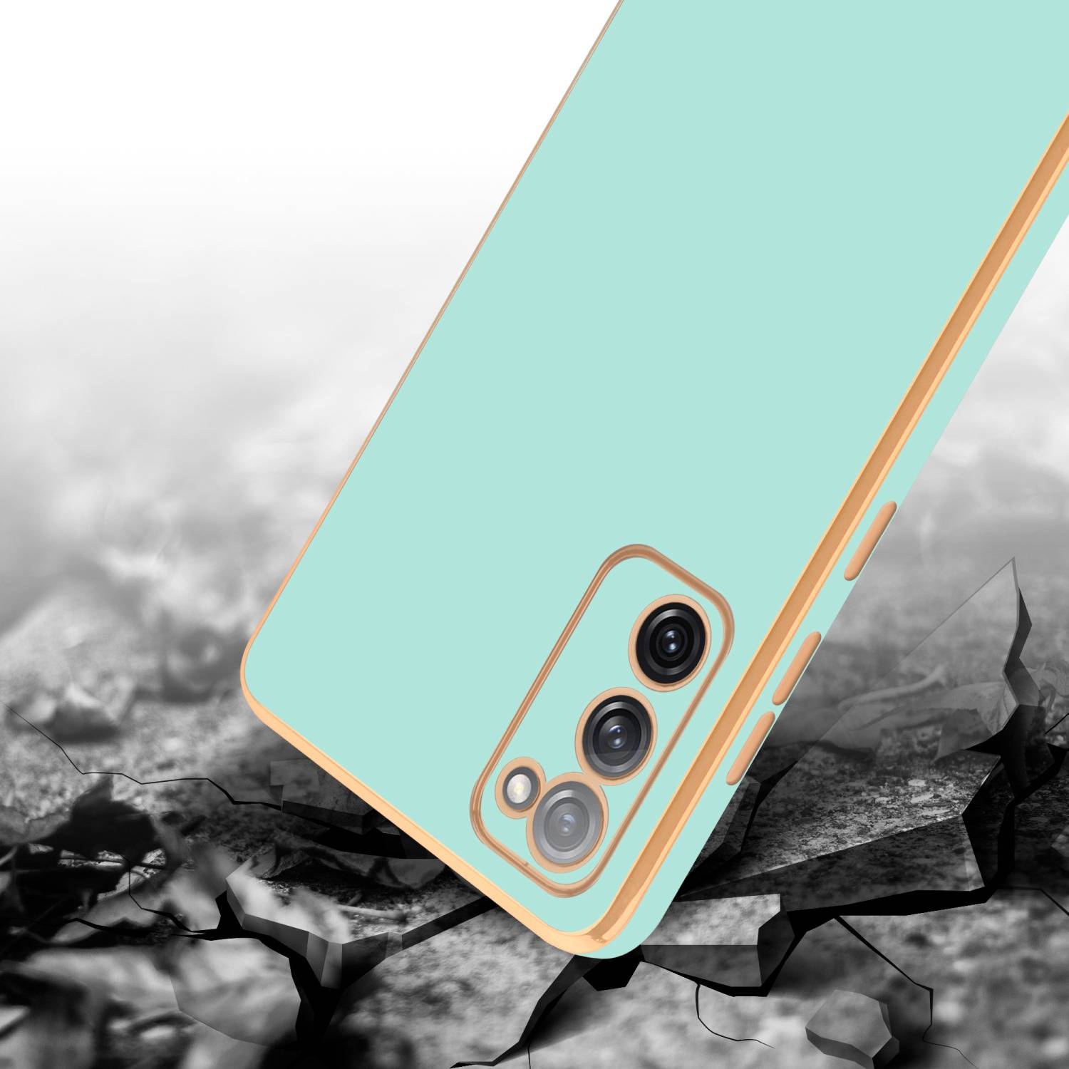 Cadorabo Schutzhülle für Samsung Galaxy S20 FE Hülle in Grün Handyhülle TPU Silikon Kameraschutz Etui Case-4