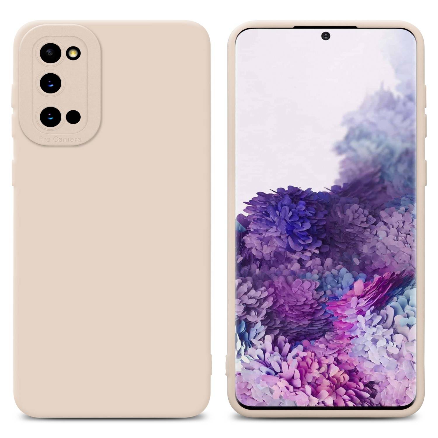 Cadorabo Hülle für Samsung Galaxy S20 Schutz Hülle in Rosa TPU Silikon Etui Case Handyhülle-0