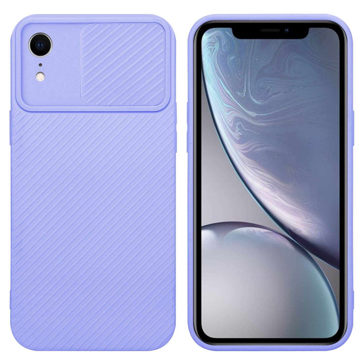 Cadorabo Hülle für Apple iPhone XR Schutz Hülle in Lila Handyhülle TPU Etui Case Cover Kameraschutz-0