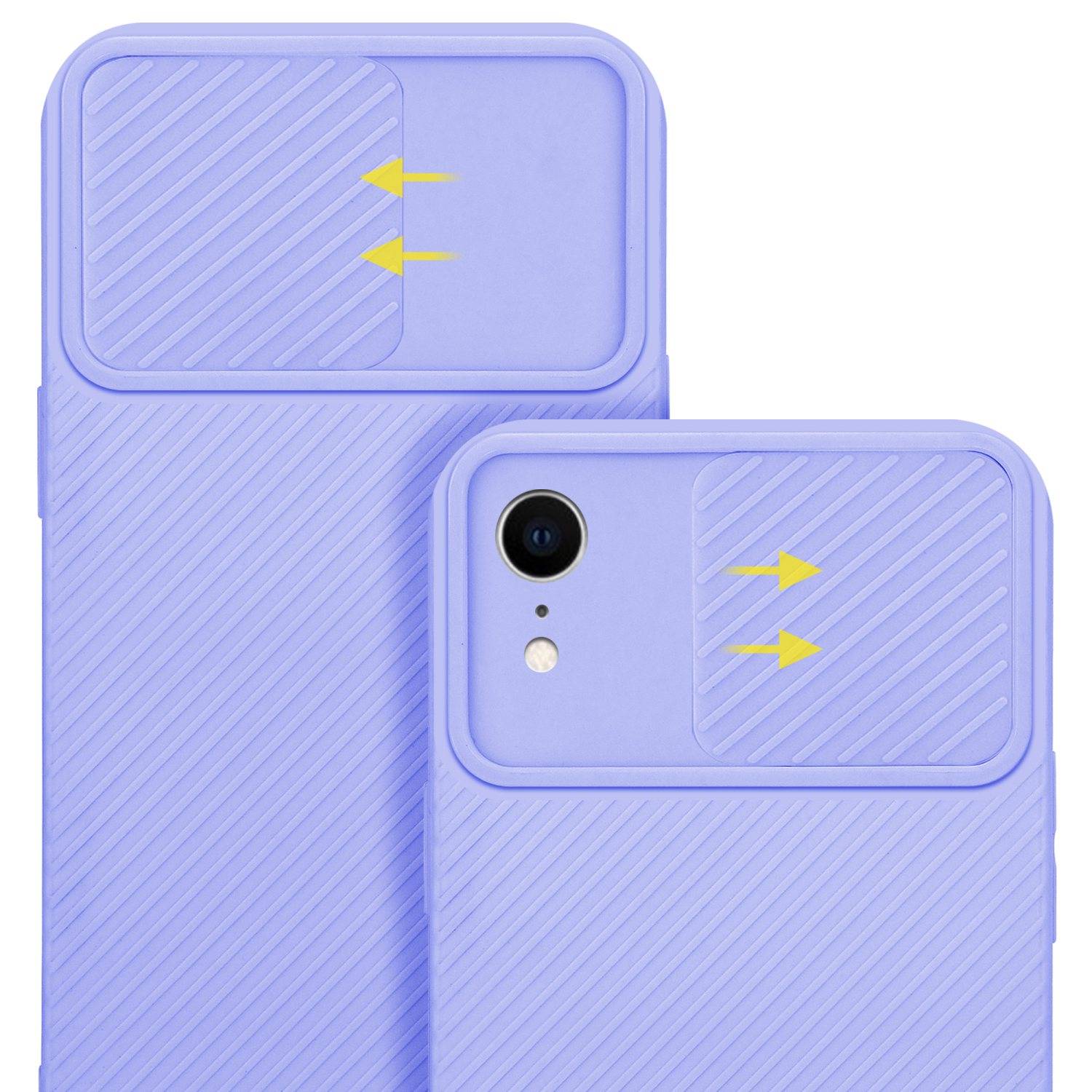 Cadorabo Hülle für Apple iPhone XR Schutz Hülle in Lila Handyhülle TPU Etui Case Cover Kameraschutz-2