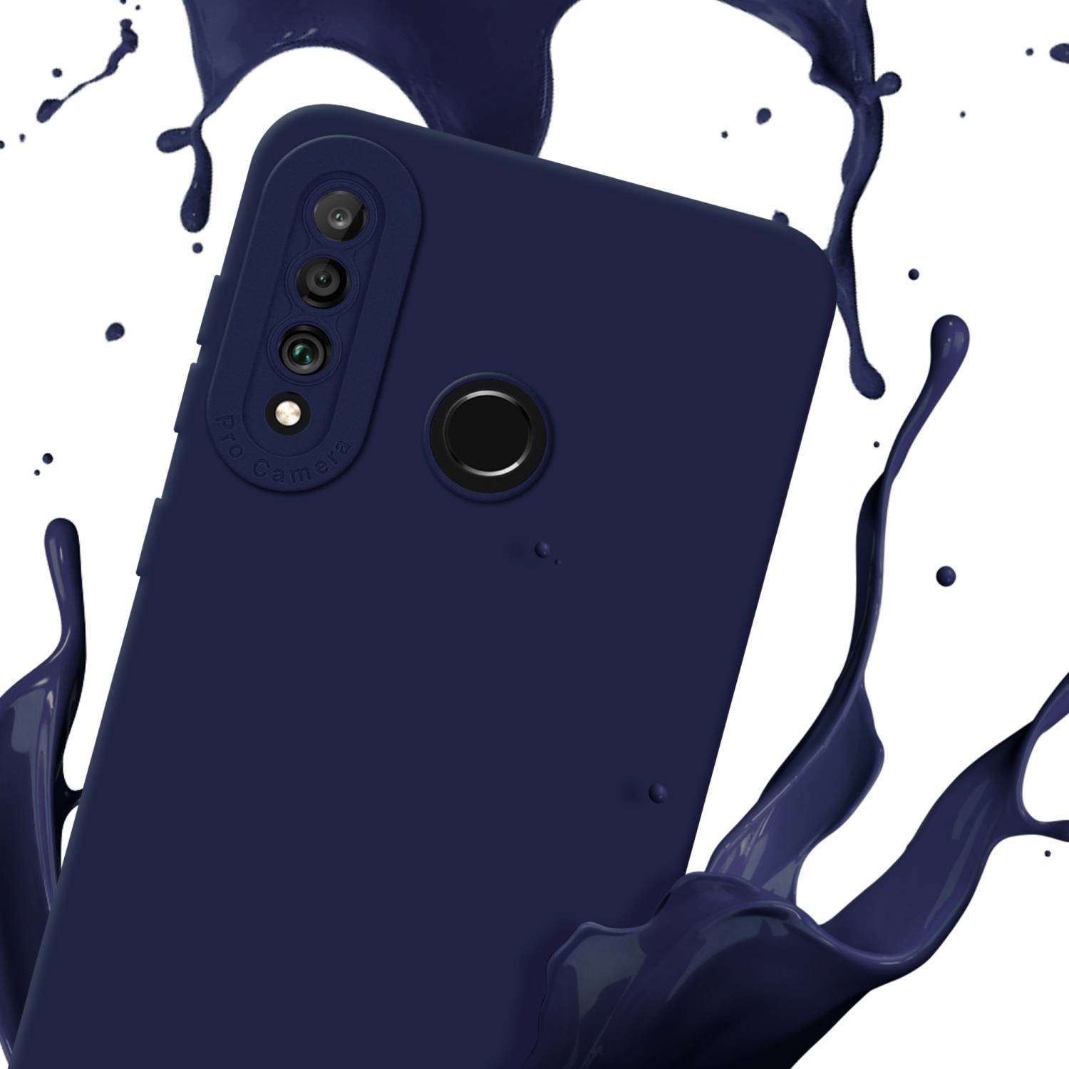 Cadorabo Hülle für Huawei P30 LITE Schutz Hülle in Blau TPU Silikon Etui Case Handyhülle-2
